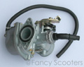 FancyScooters bike using this part: PART09067: Carb PZ 19 for Peace Mini ATVs (Engine Open D=19mm, Air Filter Mount D=35mm, w/Cable Operated)