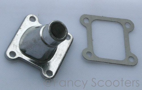 PART02H003: High-Performance Pocket Bike Engine Intake (Alloy) with Gasket