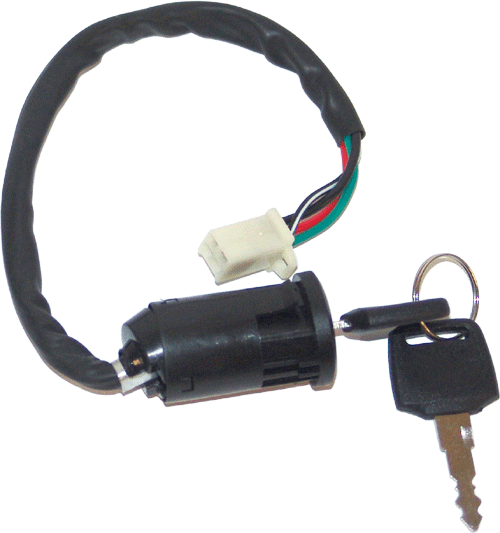 PART08041 Ignition Keyset (4 wire) For Peace Mini ATVs and Dirt Bikes