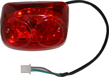 PART13093: Tail light  with 3 wires for ATV507, 517, 512,  125-CD-7,150-RD-7 (12V)