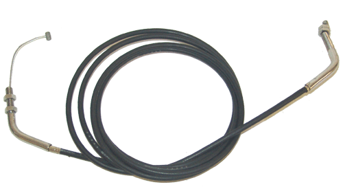 Double Head Throttle Cable ( Black Cable Sheath=101", Wire for Carb to Play=6")