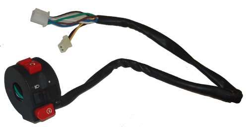 Left Side Light Switch, Kill Switch and Start Button for ATV50-6, 6A (7 wires)