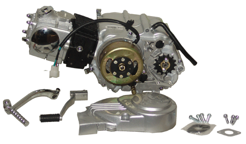 Hensim 110cc 4-Stroke Motorcycle Whole Engine with Gear (Without Starter)