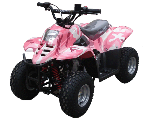Peace Mini Dinosaur ATV (70cc) Camouflage with Foot Brake