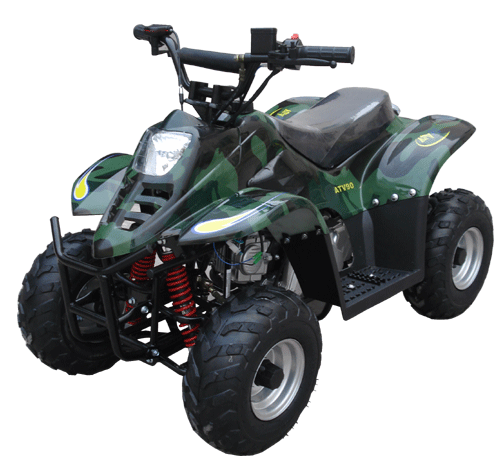 Peace Mini Dinosaur ATV (90cc) Camouflage  with Foot Brake