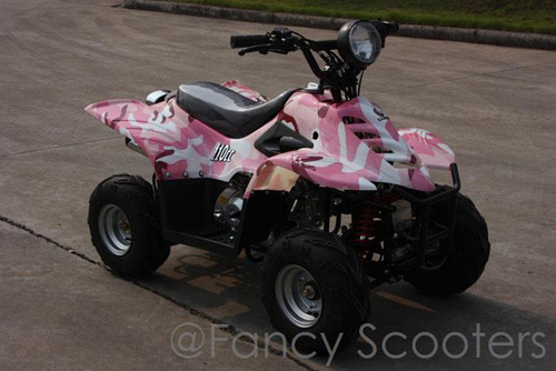 Peace Mini  Dinosaur ATV (90cc) Camouflage with Front Hand/Rear Foot Brake