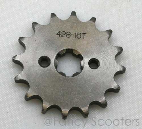 Drive Sprocket Pitch 428, 16 Teeth, Center Diameter 17 mm