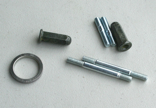 GY6 139QMB, 152QMI, 157QMJ Muffler Bolts, Nuts and Gasket