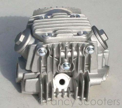 110cc Complete Cylinder Head C with Valves Setup for 4 Stroke Horizontal Engine