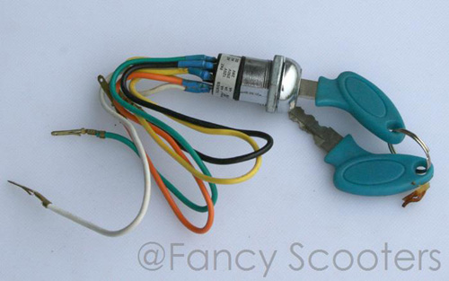 Gas Scooter Start Key Set (5-wire) B