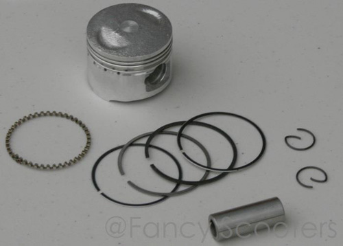 60cc Piston with Rings, Pin and G-ring (Dia=44mm, Height=32mm, Pin Dia=13mm