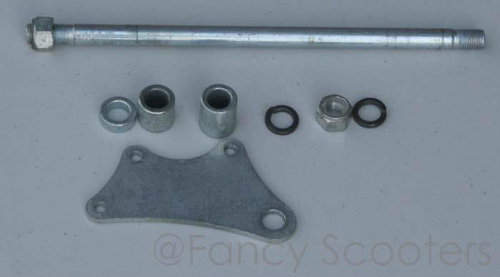 Rear Wheel Axle Complete for FX812B, 815B (X8, R6 Pocket Bikes) (L=250mm, Diameter=12 mm)