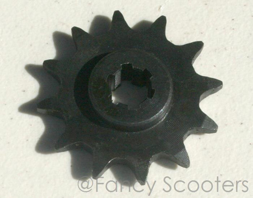Sprocket Type X  (12 teeth for #41 chain 1/2" x 1/4")