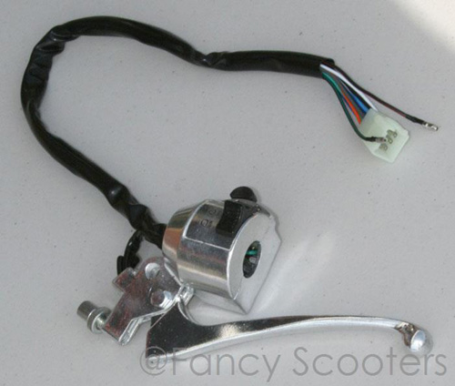 Left Clutch Handle with Light Control (10 wires) for GS-302,303,408 (125cc), GS-600