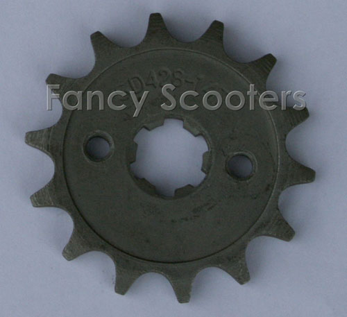 Drive Sprocket AL Pitch 428H, 14 teeth, ctr hole dia=17 mm