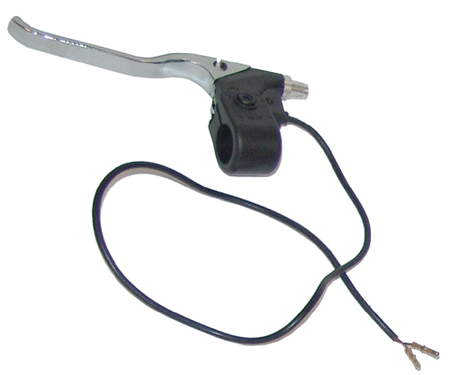 Right Side Chrome Brake Handle with Two 22" Long Wires