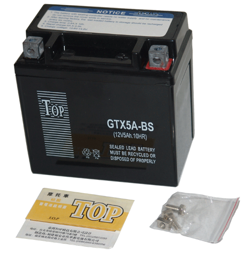 Battery GTX5A-BS (12V 5AH 10HR)