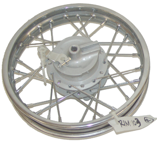Rear Wheel Rim with Drum Break  (D=4") for GS-103,104 (1.60 x12" )