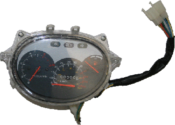 Odometer, Fuel Gauge, Lights, Indicators Panel for GS-804 (9 wires, 5 wires in one plug, 4 wires in one plug)