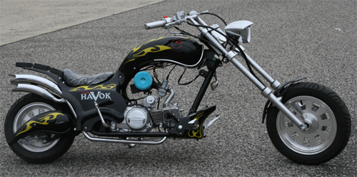 ScooterX Rear Hydraulic Brake and Reservoir Replacement Part Mini Chopper Bike 