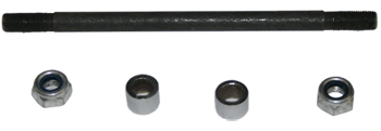 Axle (D=9.90 mm, L=185 mm) for FY49ccXP, ET, GT, TH Rear Wheel, with 2 nuts, 2 spacers