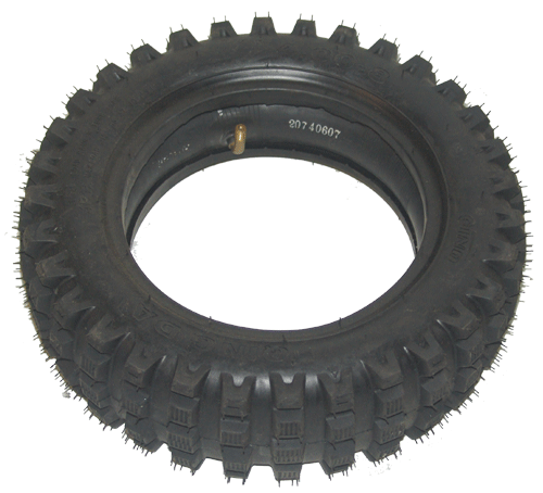 Dirt Bike Tire Set (4.00-8) including inner tube