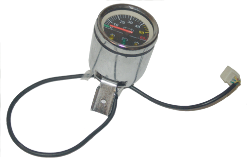 One Gauge Speedometer (60 mph) with light indicator for X-8 Pocket Bike (2 Stroke